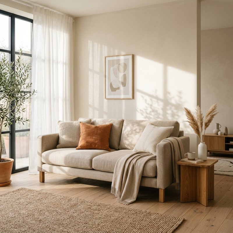 Classic Linen Sofa