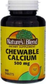 Nature's Blend Calcium Chewable Bavarian Cream 500 mg 100 Tabs