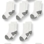 Unisex Kids and Toddlers' Cotton Crew Socks, 10 Pairs
