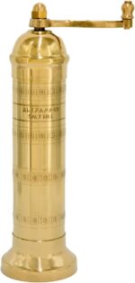 The Original Greek Salt and Pepper Mill (Brass, 8-Inch Salt)