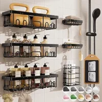Rustproof & Waterproof Shower Caddy 6-Pack