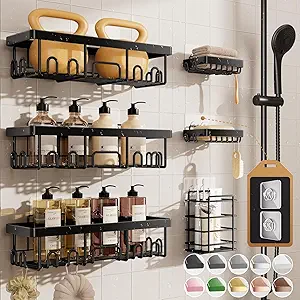 Rustproof & Waterproof Shower Caddy 6-Pack